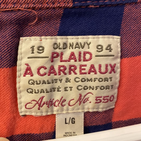 Old Navy - Plaid Long Sleeve Shirt - Picture 5 of 6